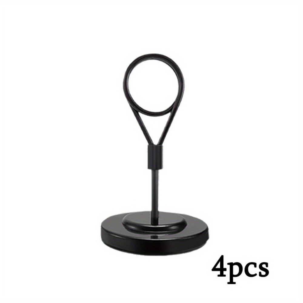 4pcs Premium Table Place Card Holders with Weighted Base Stand and Clip Table Number Holders Metal Place Card Holders Wire Picture Holders