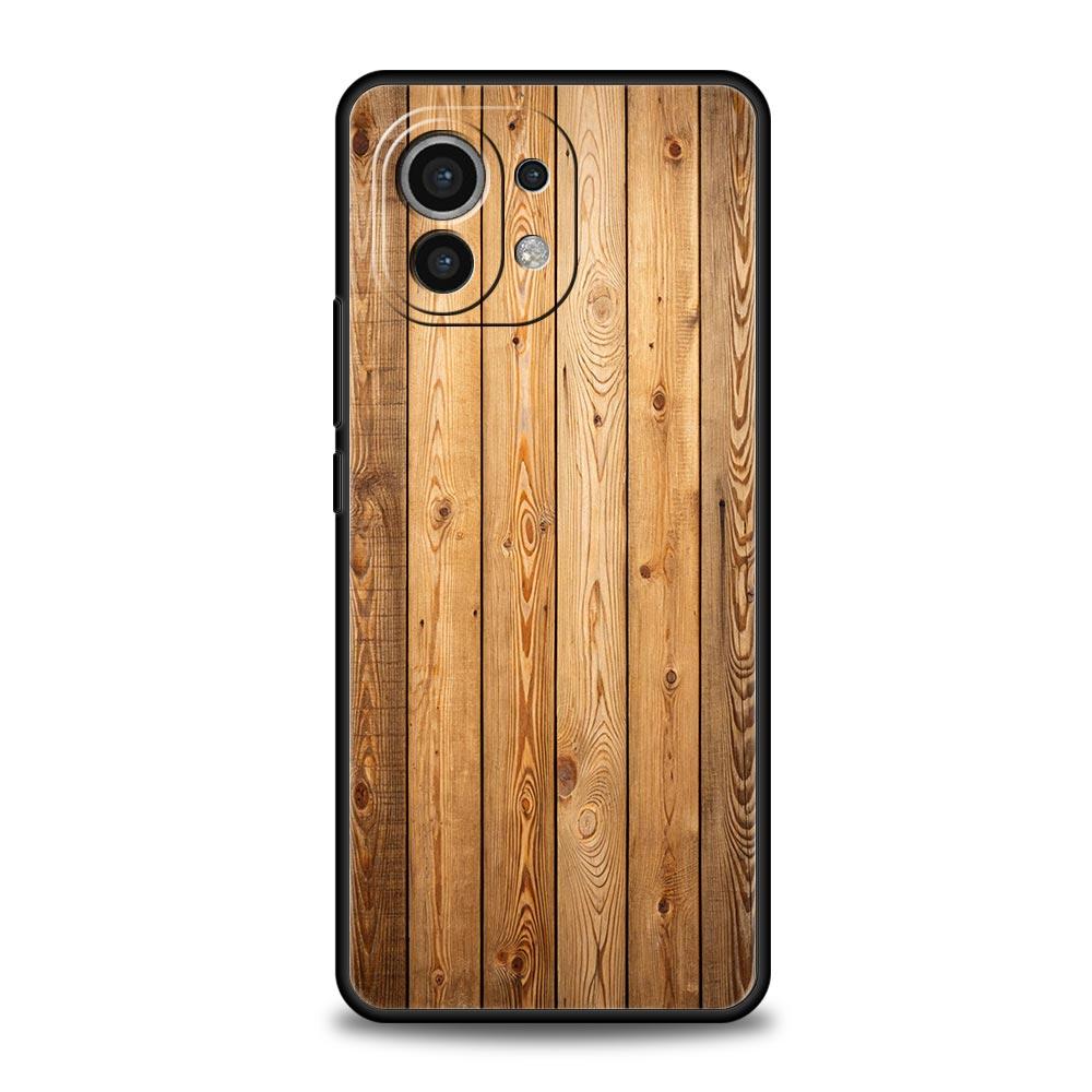 Luxury Vintage Wood Grain Pattern Phone Case Cover for Xiaomi Mi 17 15 14 13 12 11 Ultra 15T 14T 13T 12T 11T Pro Lite Soft TPU