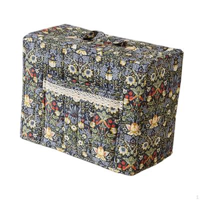 Cover for Sewing Machine, Elegant Tool Storage Bag with Floral Print And Pocket.