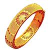 Vietnamese Sand Gold Peacock Bracelet: Luxury Open-Buckle Design, Versatile and Stylish.