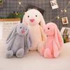 Unisex Soft Cotton Stuffed Rabbit Plush Toy Long Ear Easter Bunny Sleeping Mate Birthday Gift Cute Essential