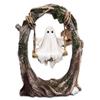 Swinging Ghost Ornament Resin Cute Spooky Halloween Figurine Multi-Purpose Small Ghost Figurine for Indoor Outdoor Porch