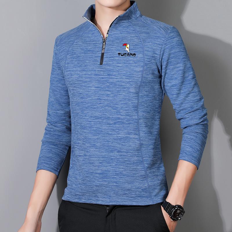 Men's Warm Fleece Pullover Hoodie - Autumn/Winter Outdoor Breathable Velvet Base Layer