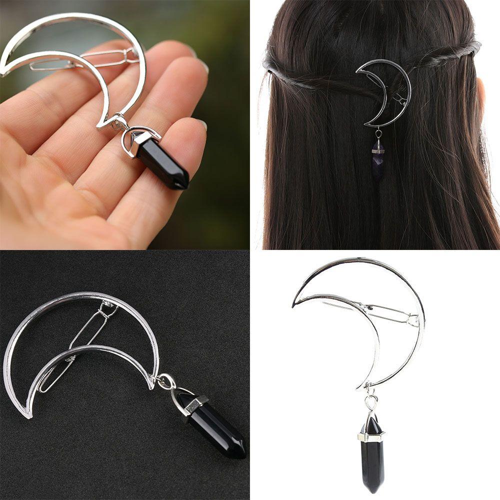 

Винтажный кулон-зажим, полая заколка, заколка для волос, заколка для волос в форме луны