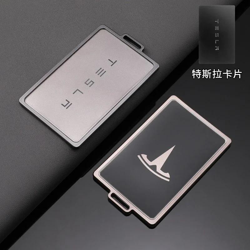 Samolepka na auto 2025 Nová Tesla Slitina zinku TPU Pouzdro na klíčovou kartu NFC do auta Chránič Držák Kryt Pro Tesla Model 3 Model Y Klíčenka