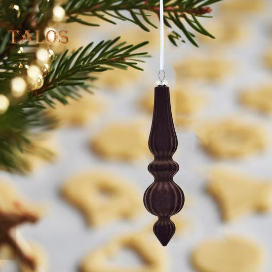 6 pezzi di palline di Natale floccate di forma irregolare infrangibili palline di Natale leggere decorazioni festive da appendere per albero di Natale decorazioni per la casa