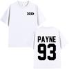 Liam Payne Pocta Tričko Payne 93 Merch Dárek pro fanoušky Dámské tričko s krátkým rukávem Oversized Hip Hop Street Style Harajuku Tričko