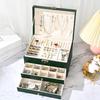 Luxury Multi-Layer Anti-Oxidation Jewelry Storage Box with Large Capacity for Earrings