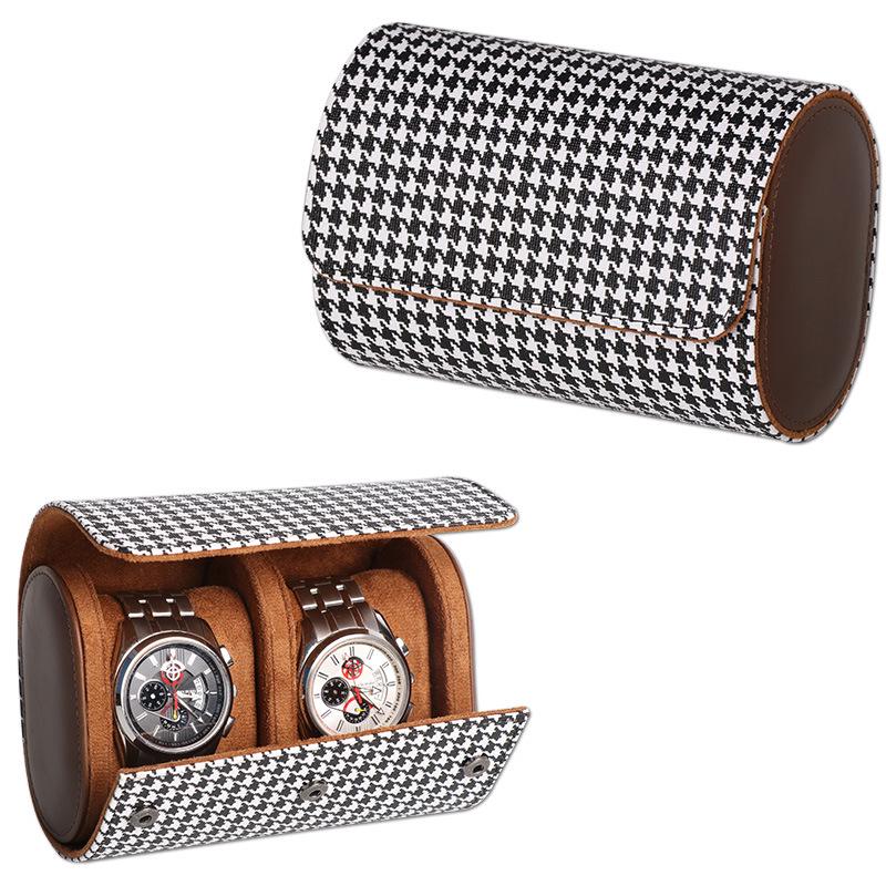 Waterproof PU Leather Watch Storage Box with 1-3 Slots - Stain-Resistant Gift Packaging