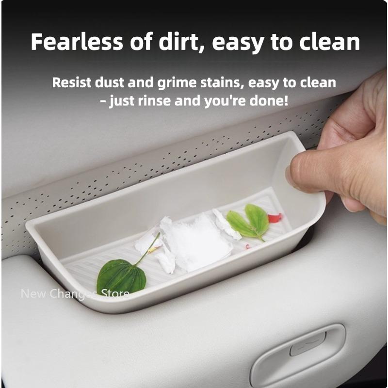 For Zeekr 7X 2024 2025 Car Door Storage Box Door Side Slot Storage Protection Pad Storage Box Interior Upgrade Parts