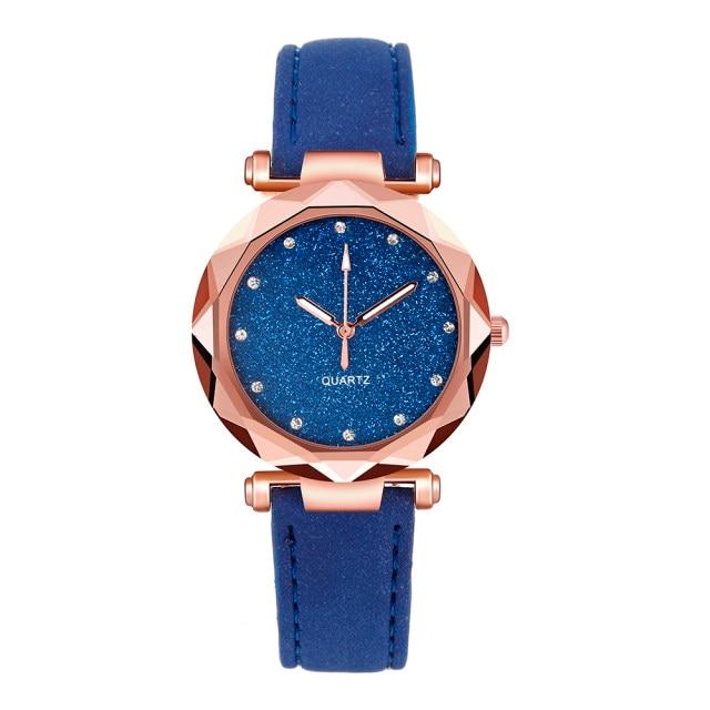 Fashion Stars Women Watch Luminous Charming Little Point Frosted Belt Watch Dotted With Roman Scale Luxury Women's Casual