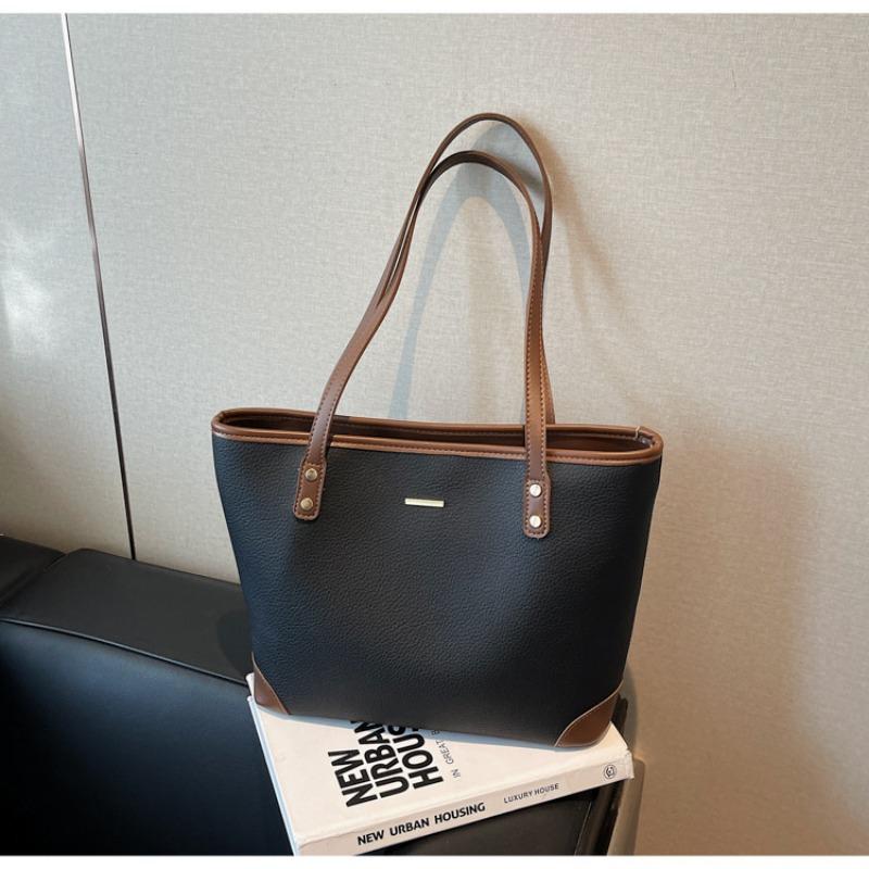 Frosted retro bag women's large-capacity new spring and summer versatile casual shoulder shopping bag tote bag