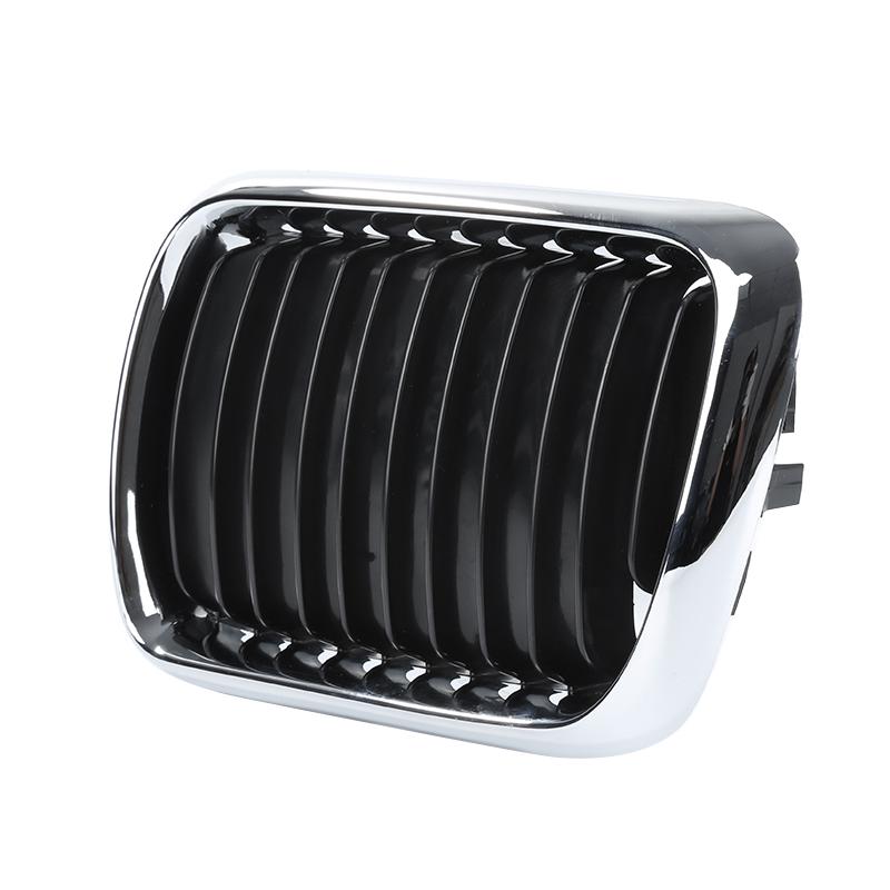 Samochodowy Grill Przedni Trwała Para Przedni Grill w Stylu Nerki Do E36 Seria 3 M3 1997-1999 Praktyczny Srebrny Grill Część Samochodowa