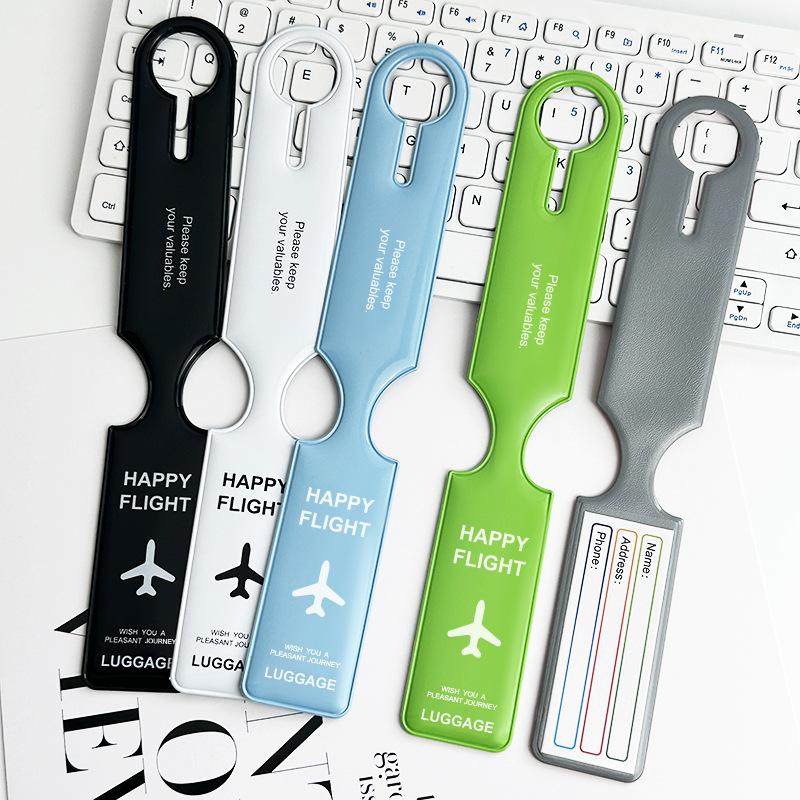 PVC Airplane Luggage Tag - Anti-Lost Suitcase Identifier