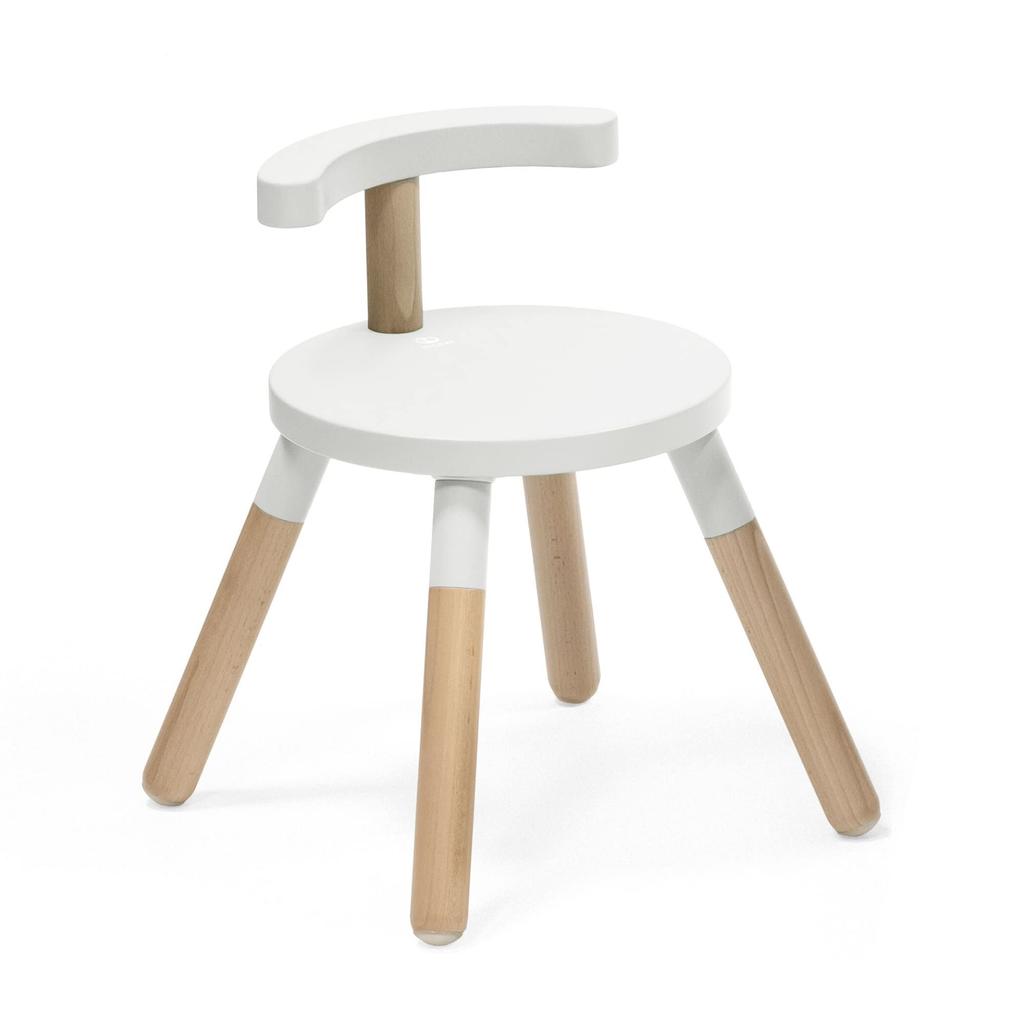 Stokke (Official) Mew Table Chair, Height Adjustable, for Ages 18 Months and Up To School Age, Wooden, Easy Assembly, Educational Play Table, White
