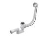 Automatic Bathtub Siphon with Overflow, White Alca