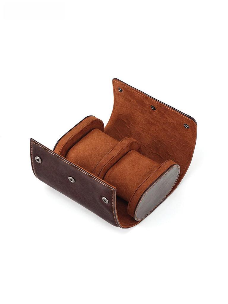 DUJIANG Genuine Leather Magnetic Buckle Watch Box - High-End Vegetable Tanned Cowhide for Mechanical Watches