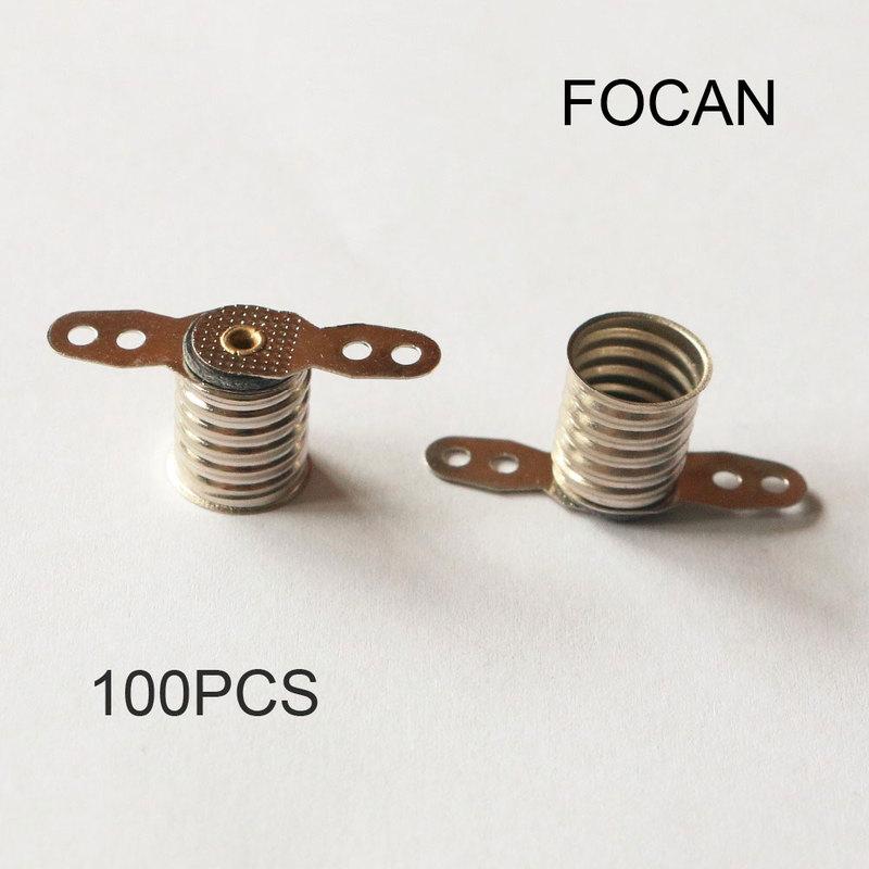 100pcs E10 Lamp Bulb Holder, Miniature Lamp Socket with Solder Plugs,light Base Lampholder Ircuit Electrica Long Leg LED Bulbs