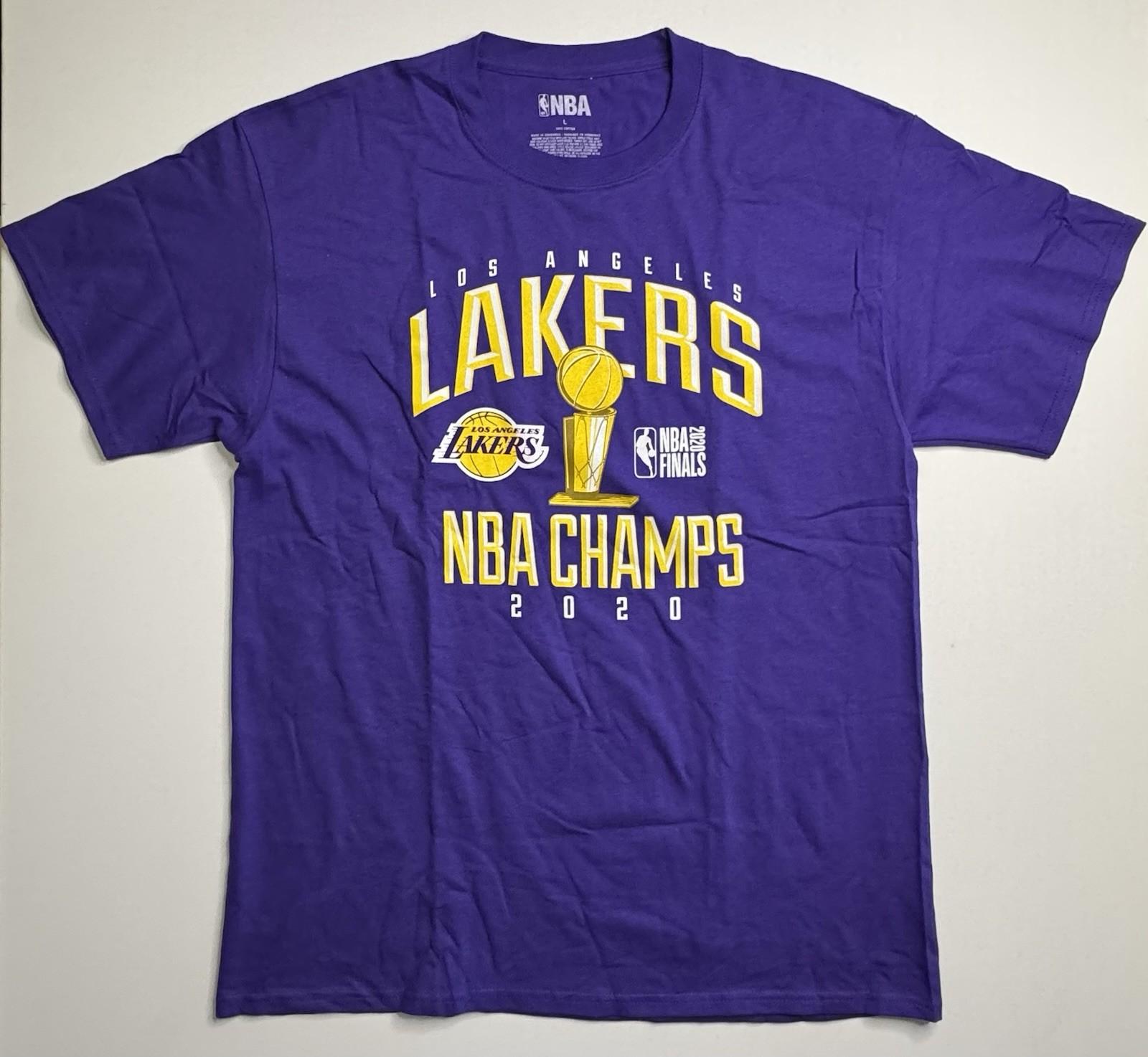 Los Angeles Lakers 2020 NBA Finals Champions T Shirt Mens Large Purple Unisex T-Shirt XXXXL