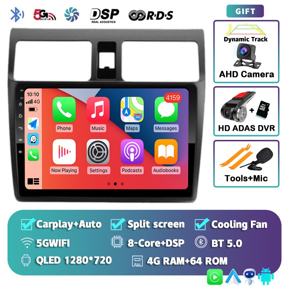 Android 14 Carplay Auto For Suzuki Swift 2003-2010 2 Din Car Radio Multimidia Video Player GPS Navigation Stereo Head Unit Audio