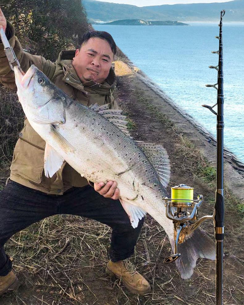 Linhu Sea Rod: New Super Hard Carbon Fiber Upgrade for Long-Distance Casting, Ideal for Sea and Rock Fishing.
