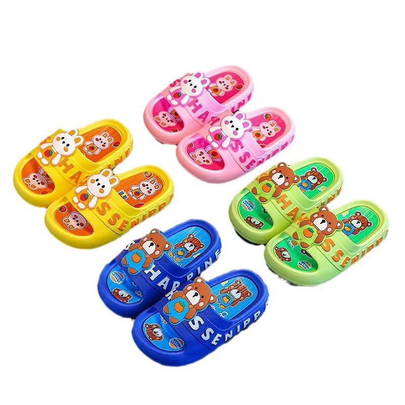 Children's Summer Slippers for Girls, Cute Cartoon Indoor Soft Sole Non-Slip Boys' Baby Cloud Cushion Feel Kids' Sandals
