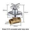 1/2" 3/4" Shower Stop Valve Quarter Turned /Full Turned Brass Solar Switch Water Valve Open Quickly Water Pipe Accessor