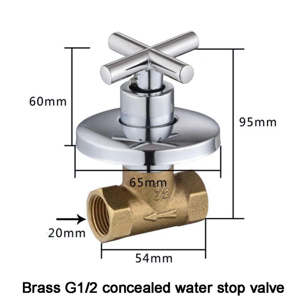 1/2" 3/4" Shower Stop Valve Quarter Turned /Full Turned Brass Solar Switch Water Valve Open Quickly Water Pipe Accessor