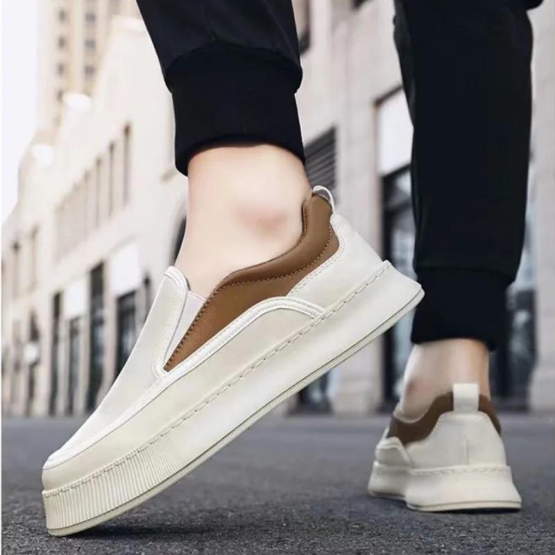 Men's Loafers Luxury Leather Casual Shoes Soft Sole Driving Shoes Non Slip Sneakers for Men Comfort Walking Flats Zapatos Hombre