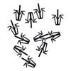 Exterior Parts Black Grille Fastener Nylon Grill Clips Retainer Car Clips for Toyota