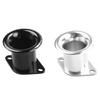 Aluminum Car Air Horn Funnel Black For Toyota Corolla AE86 GTS Velocity V-stacks Airbox Intake V Stack Add Horse Power