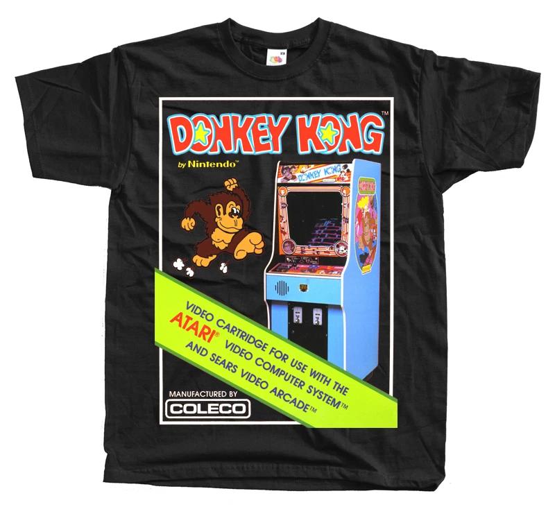 DONKEY KONG ATARI POSTER game T SHIRT BLACK ALL SIZES S-5XL M