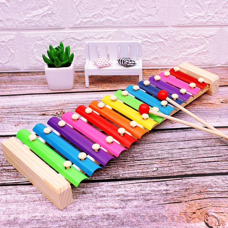 Wooden Thirteen-Tone Xylophone for Kids - Educational Musical Instrument