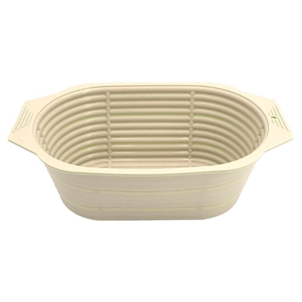1Pc Collapsible Silicone Bread Fermentation Basket Non-stick Bread Proofing Baskets for Sourdough Baking for Various for Bread