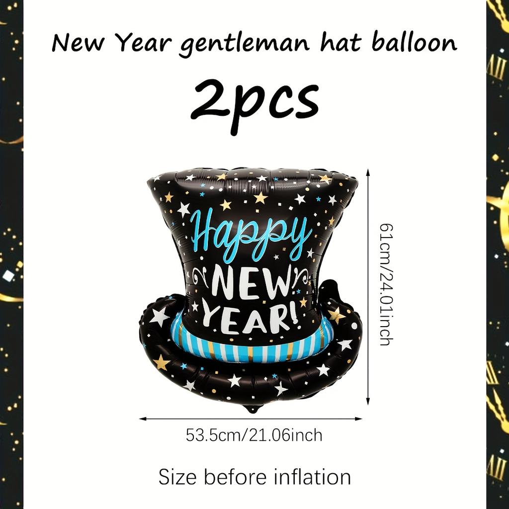 1/2pcs Happy New Year Balloons Welcome The New Year 2026 Party Wedding Birthday Family Party Decorations