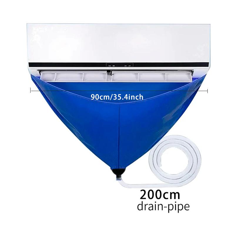 

1/2/3/6/8pcs 90cm Air Conditioner Cleaning Cover Hanging AC Water Washing Bag Reusable Summer Cleaner Tools Thickened with Pipe 90cm 35.4in