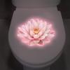 Bathroom Luminous Lotus Toilet Seat Cover Sticker Wall Decal Self-Adhesive Pvc Waterproof Home Decor