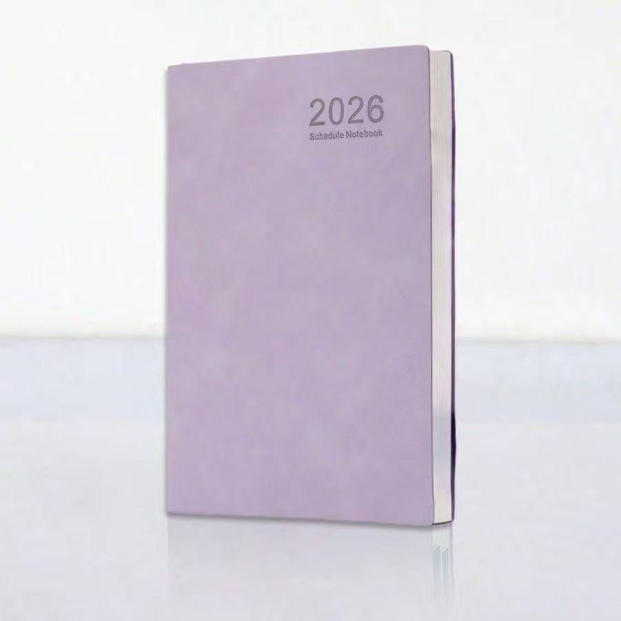 2026 Premium A5 Business Notebook - PU Leather Cover, Customizable Logo & Name Engraving