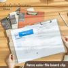 A4 Transparent Folder With Single Strong Clip Large Capacity For Storing Documents Contracts And Office Supplies