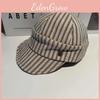 Feminine Striped Beret Hat For Women Lightweight Breathable Sunshade Spring Fashion
