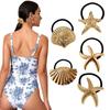 Fashion Alloy Headband Headdress Cool Style Ponytail Hair Ring High-end Seamless Hairband Set