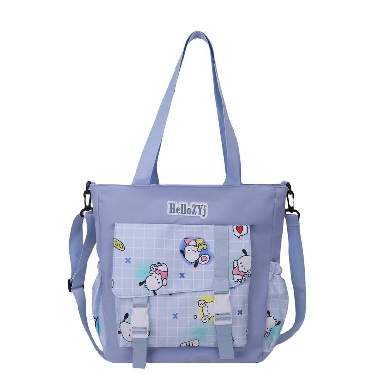 Tuition Bag 2025 New Fashionable Sweet Shoulder Bag Printed Handbag Messenger Bag Large Capacity Women's Bag