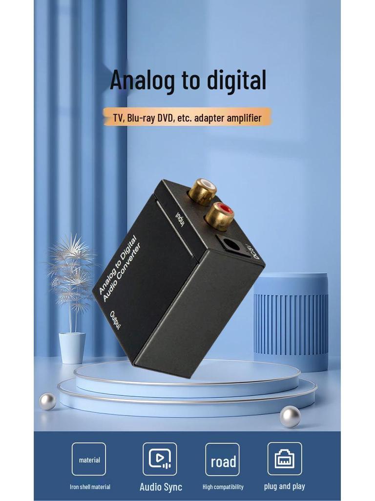 Analog-Digital-Audio-Wandler: Stereo zu Optisch/Koaxial Audio Adapter