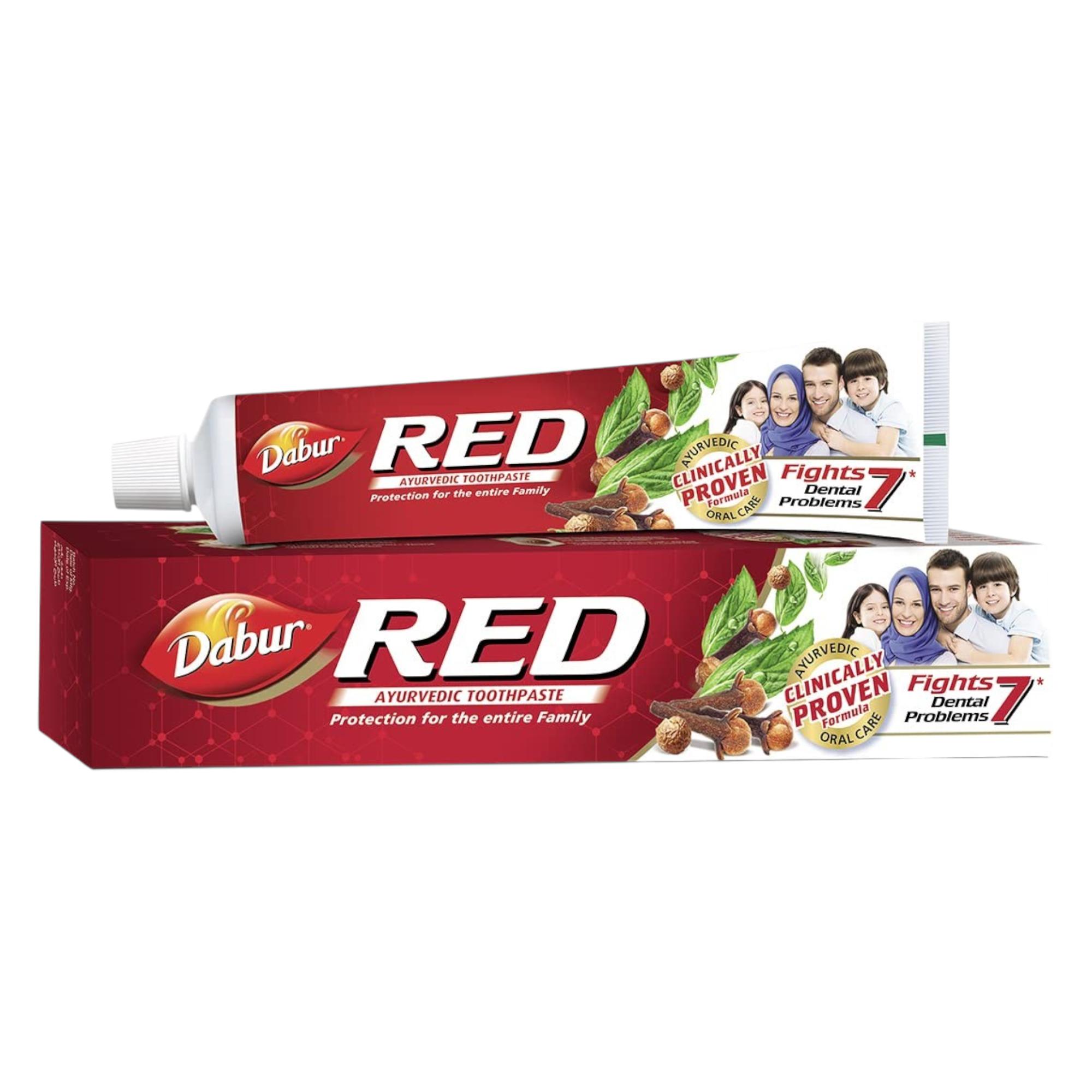 

Зубная паста Dabur Red 100 г | Аюрведическая зубная паста для защиты от кариеса и свежего дыхания