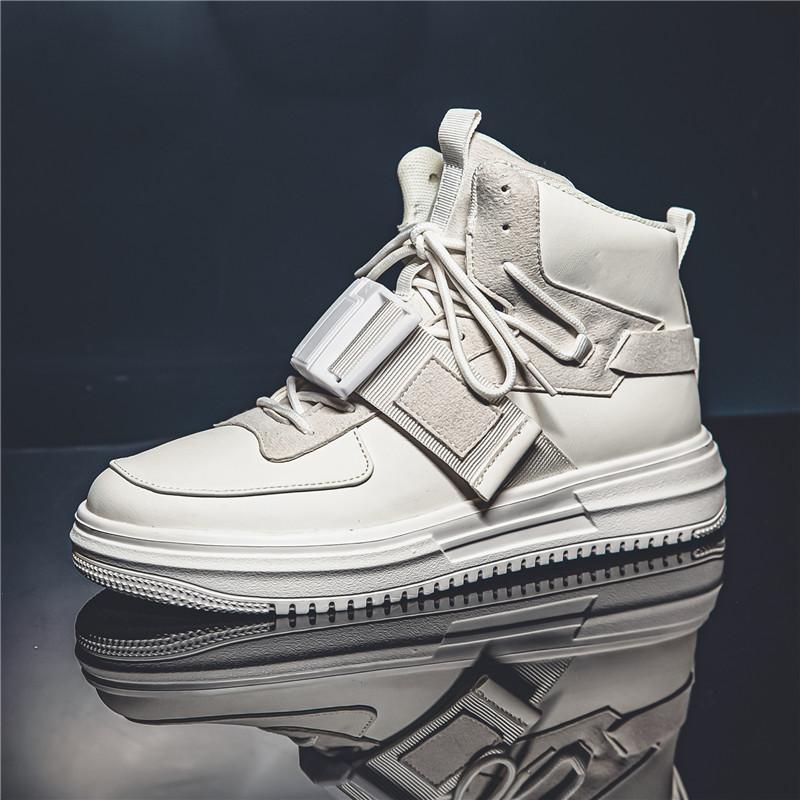 Fashion Men's High Top Sneakers Men's Skateboard Shoes Platform Casual Mens Sneakers