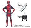 Kids' Deadpool Cosplay Jumpsuit Costume - Anime Style Performance Outfit