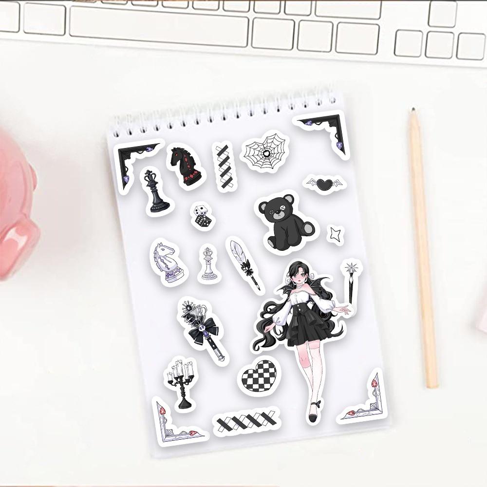 8Sheets Original Devil Girl Guka Diy Stickers For Helmet Bicycle Hand Account Pencil Case Decals Sticker Story Store