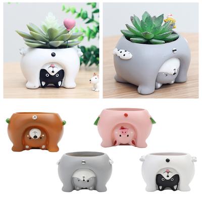Small Resin Succulent Flower Pots for Friend Family Holiday Home Office