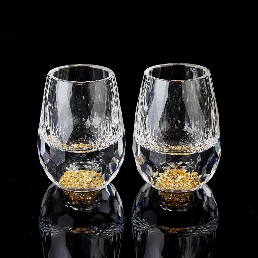 15ML Crystal Wine Glass Set, Luxurious and Cute Wine Glass BPA Free Very Suitable for Decoration Collection and Celebration