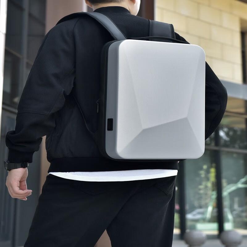 Men's Hard Shell Expandable Laptop Backpack